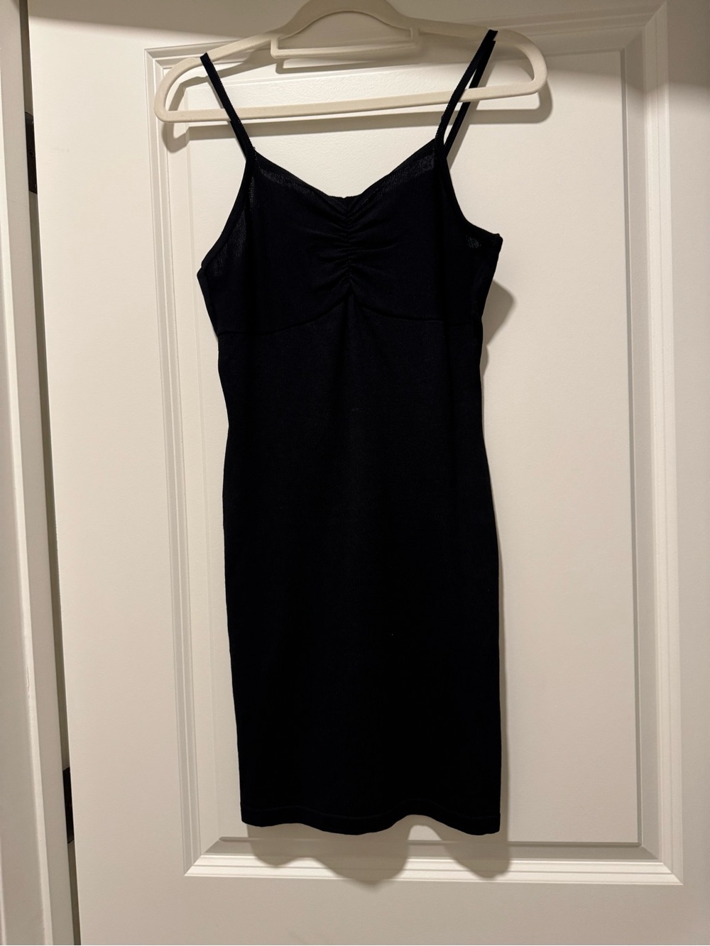 Classic Black Slip Dress with Spaghetti Straps